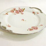 Plat fleuri en porcelaine