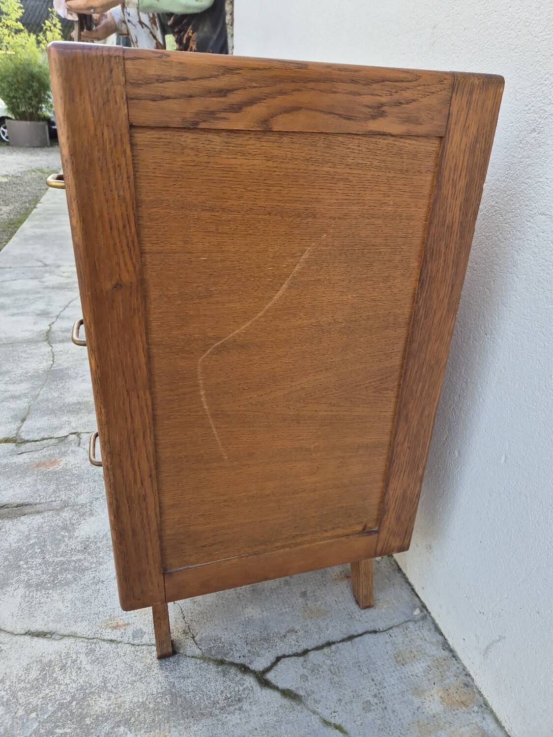 Commode vintage design pieds compas 1950s