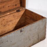 Antique silver-grey solid wood chest (circa 1920) #20