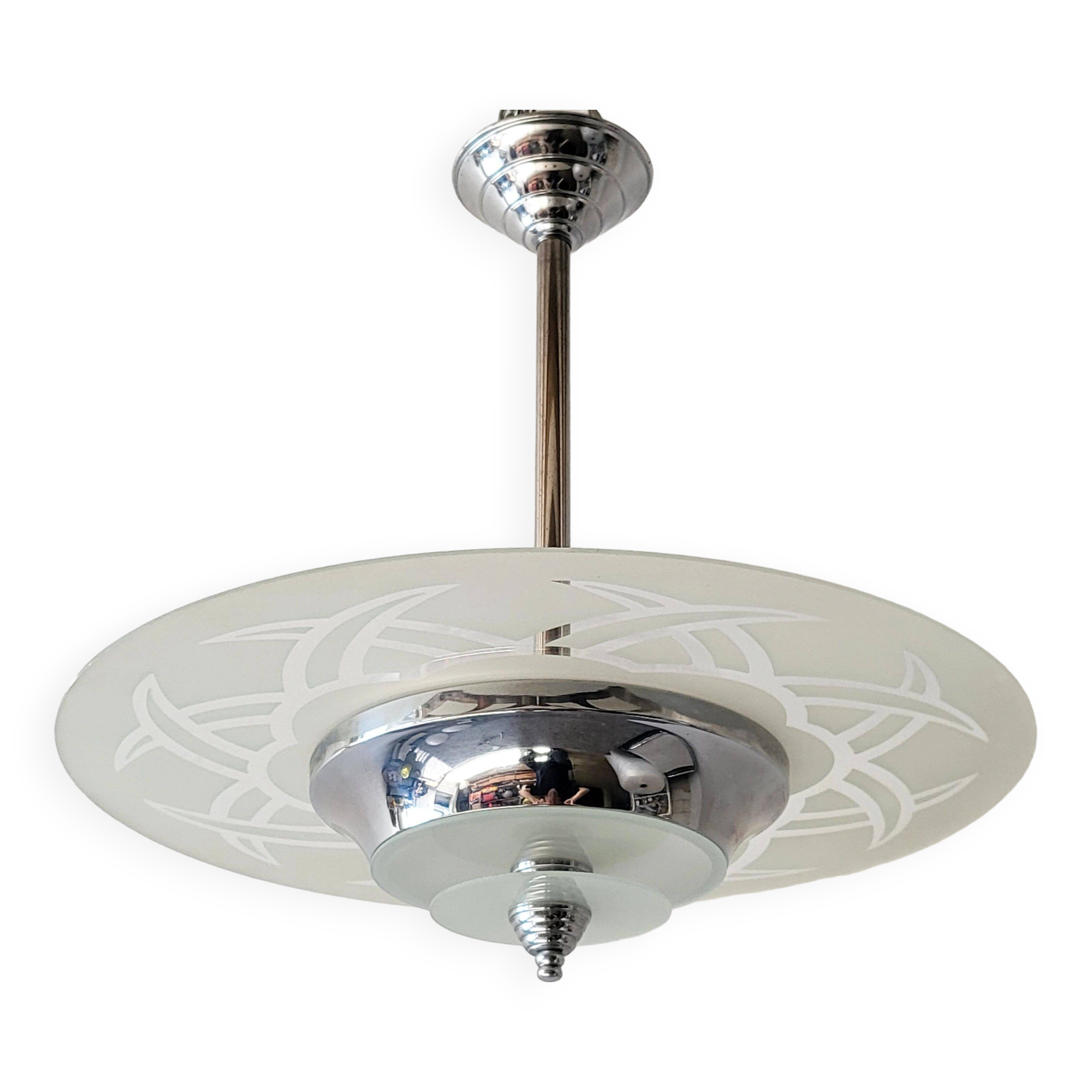 Vintage art deco pendant light