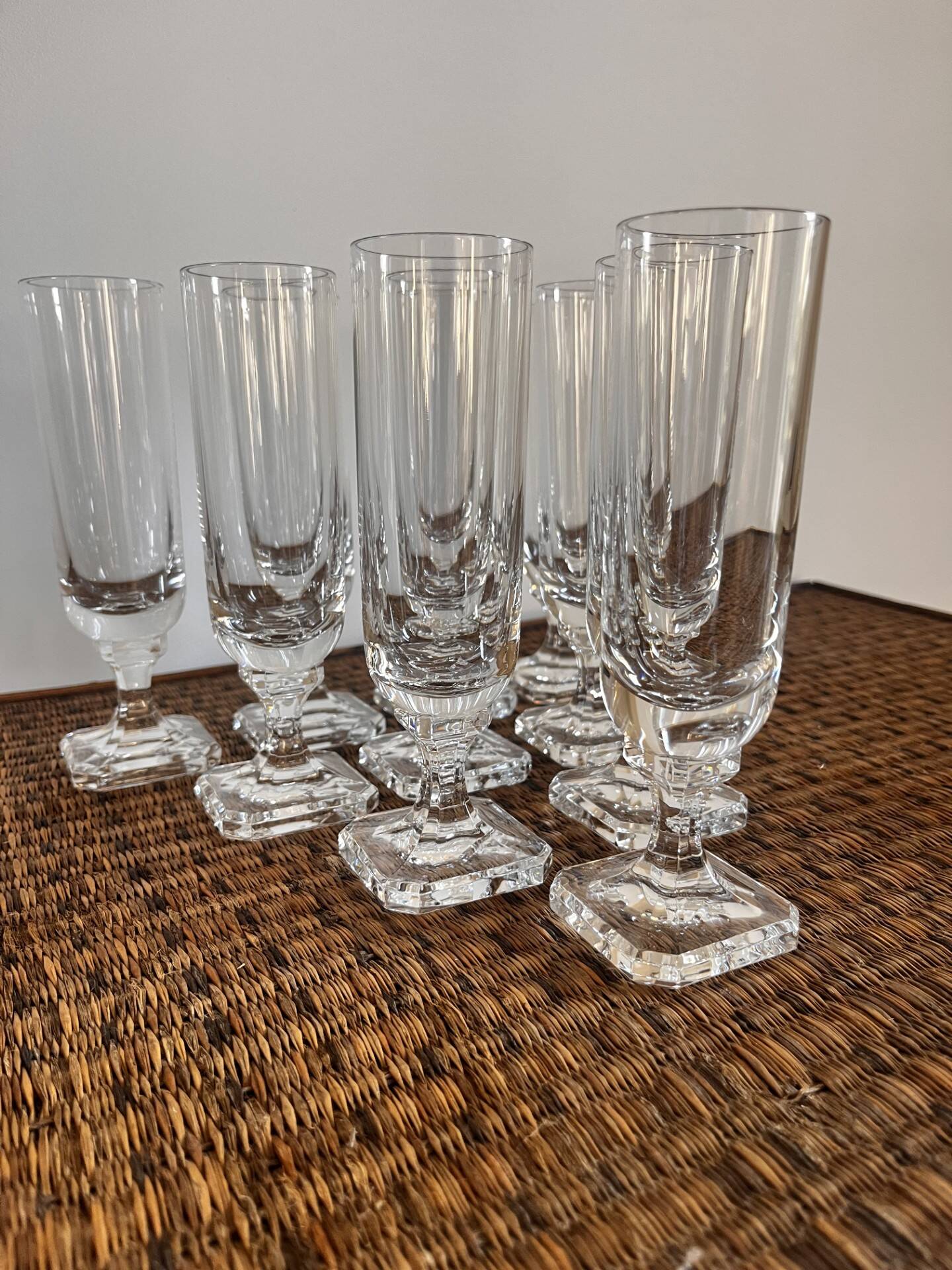 Antique champagne flutes
