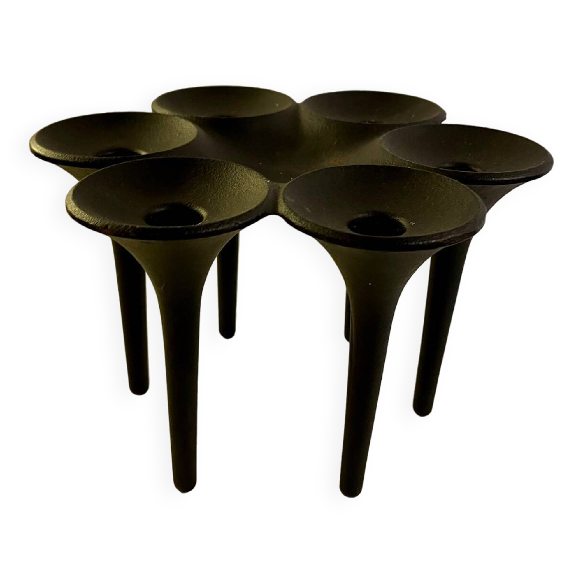 Cast Iron Candle Holder "Hornblower" by Christel & Christer Holmgren