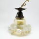 Early 20th century glass pendant lamp