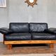 Canape seltz orme et cuir design 1960