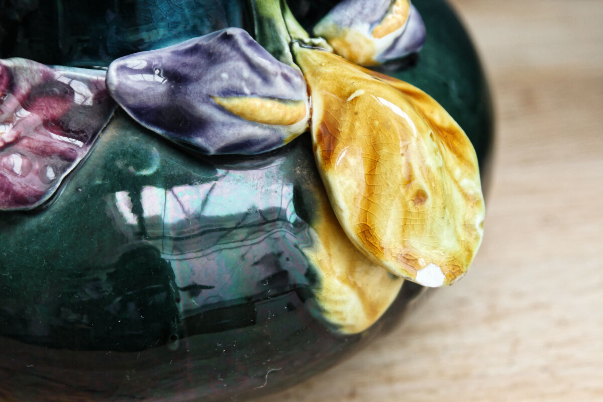 Pair of slurry vases, art nouveau