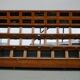 Very large Dutch oak showcase for grocery or haberdashery, 1920s-1930s