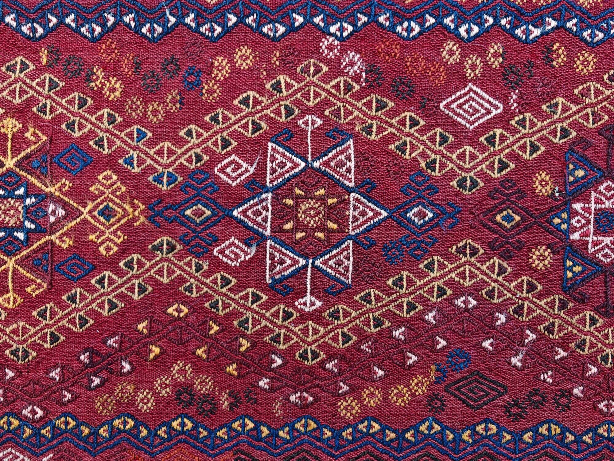 Antique Cicim or Jijim handwoven Kilim from Anatolia, 1920s