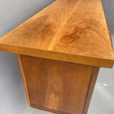 Bureau en noyer du milieu du siècle, années 1970, Tchécoslovaquie
