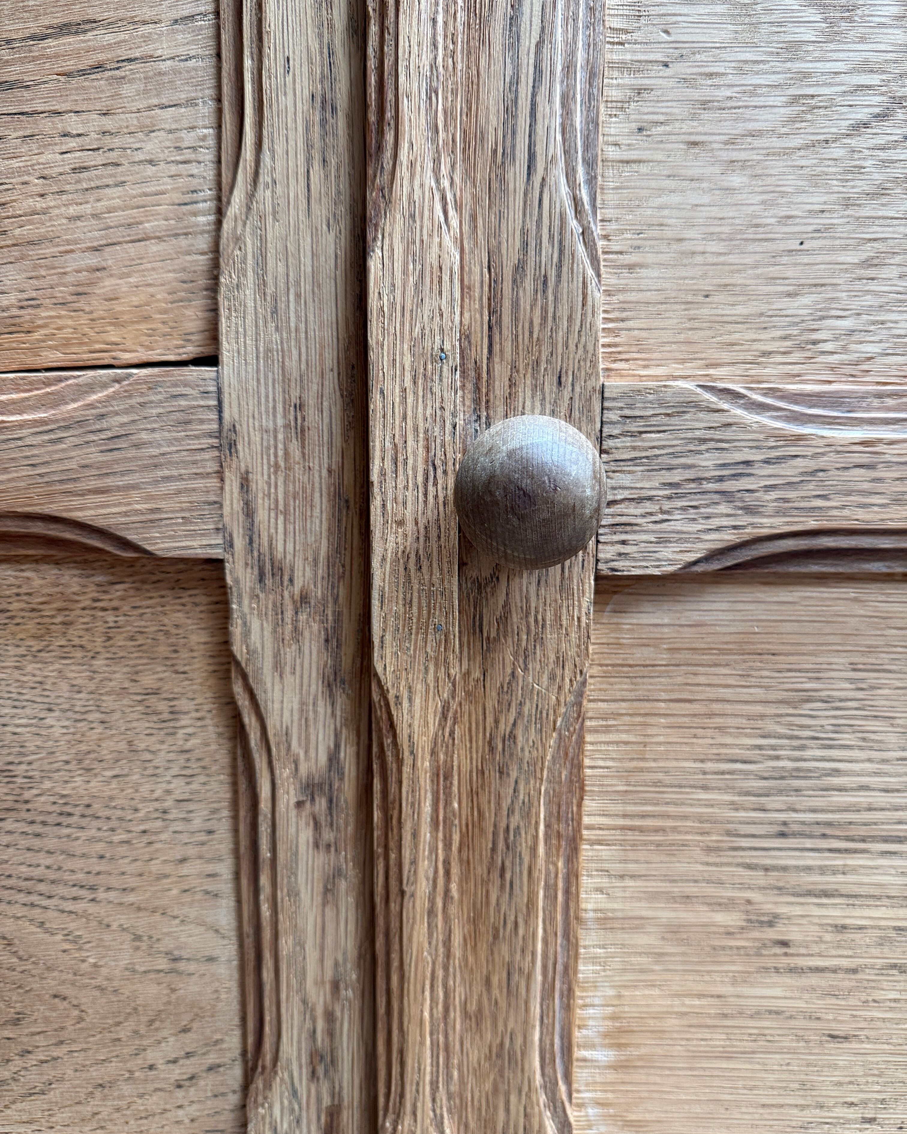 Oak notary cabinet
