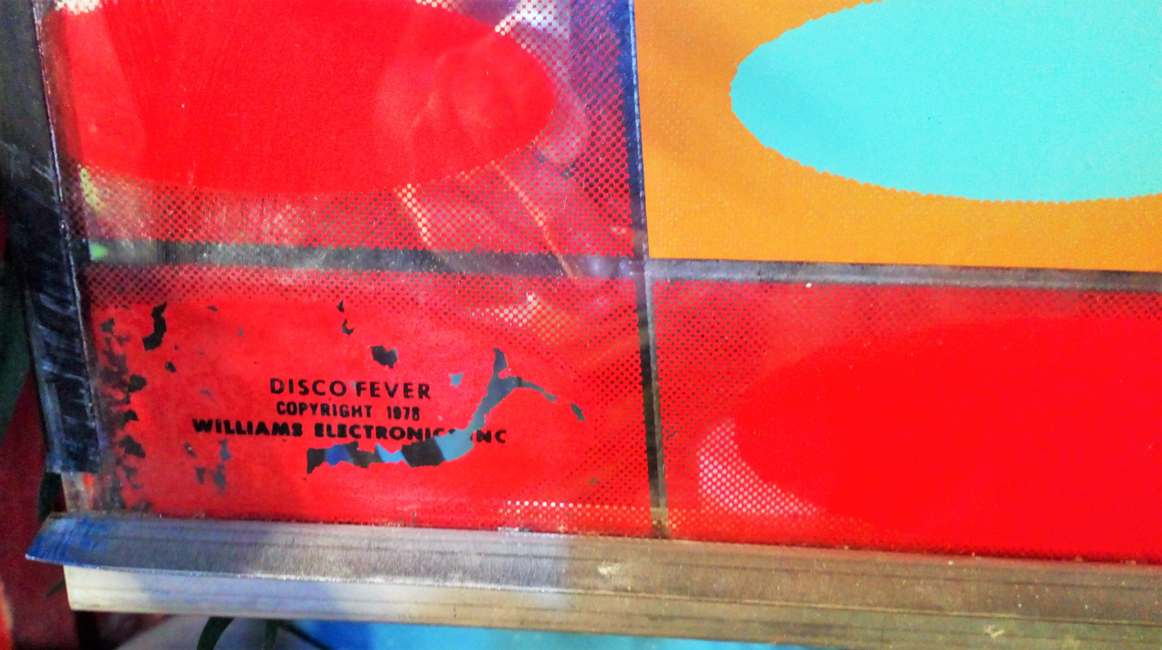 Williams pinball plate "Disco fever" 1978