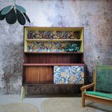 Vintage asymmetrical sideboard with compass legs