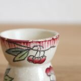Old diabolo egg cup in Longwy iron clay