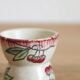 Old diabolo egg cup in Longwy iron clay