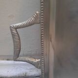 Silver metal tray