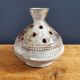 Poncé sandstone flower vase signed