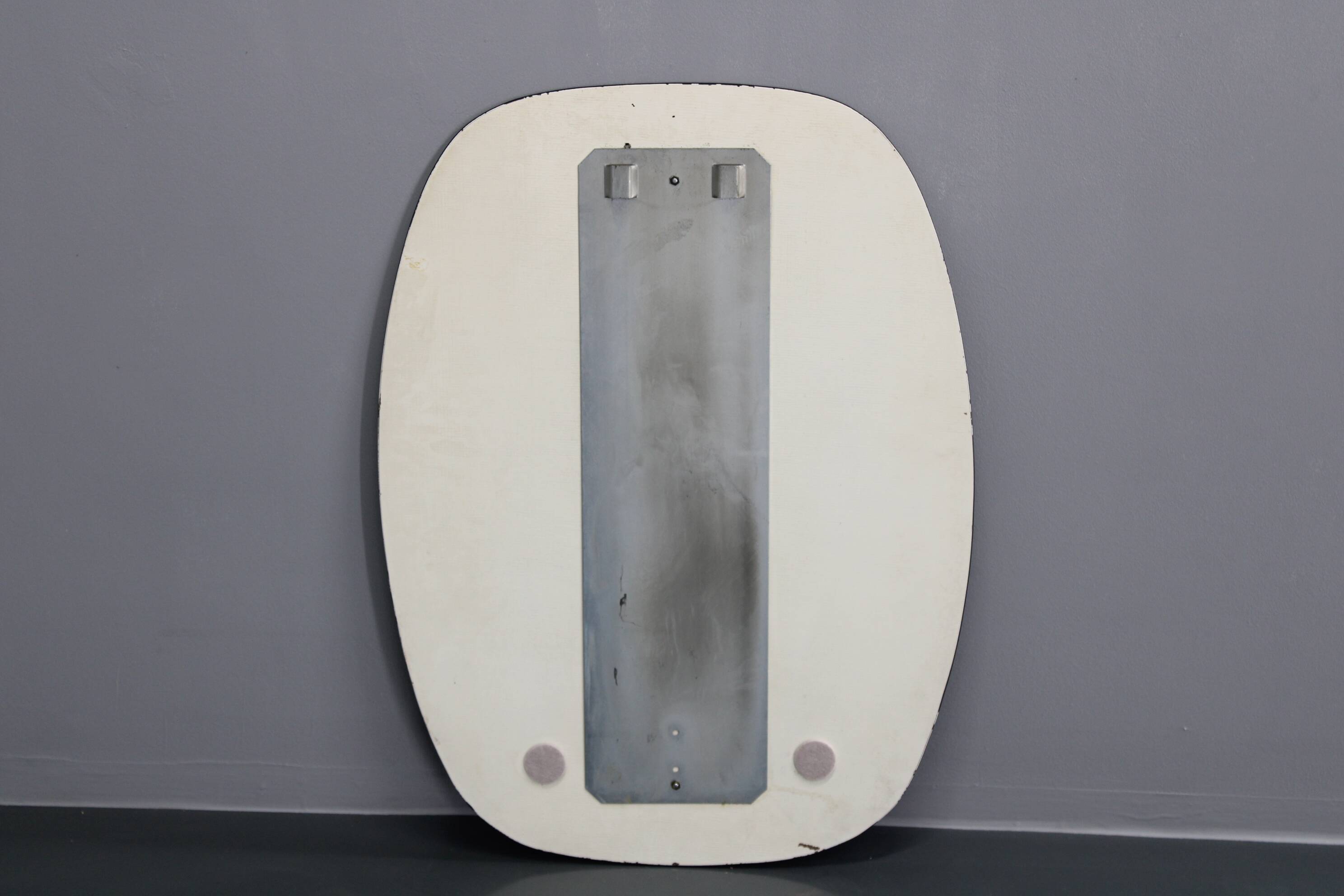 1980s Oval Italian Mirror