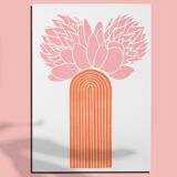 Protea II - Linocut