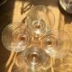 Lot 4 1930s glasses in iridescent mercuris glass