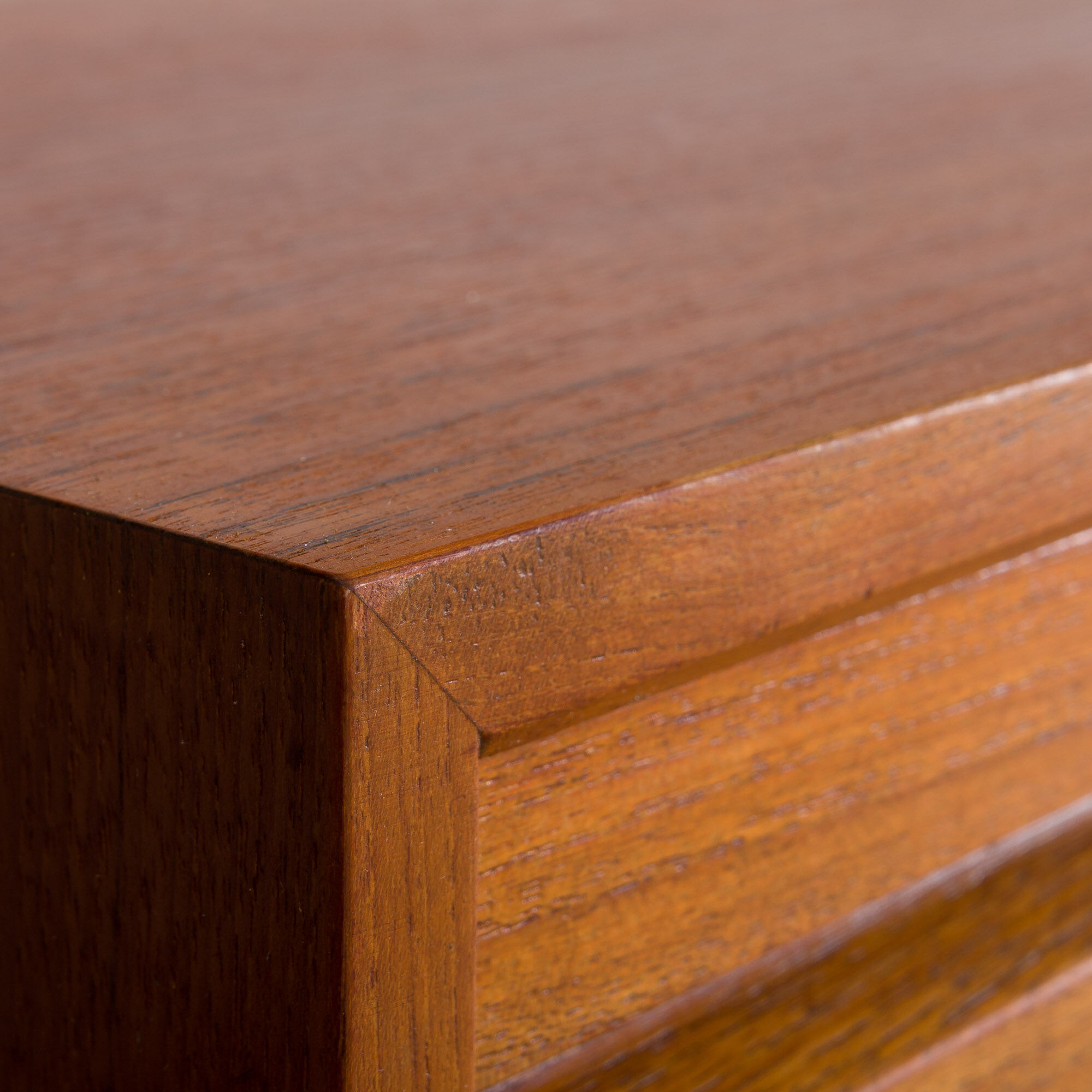 Poul Cadovius Teak dresser Wall Unit With a chest of drawers And 7 Shelves, Denmark 1960s