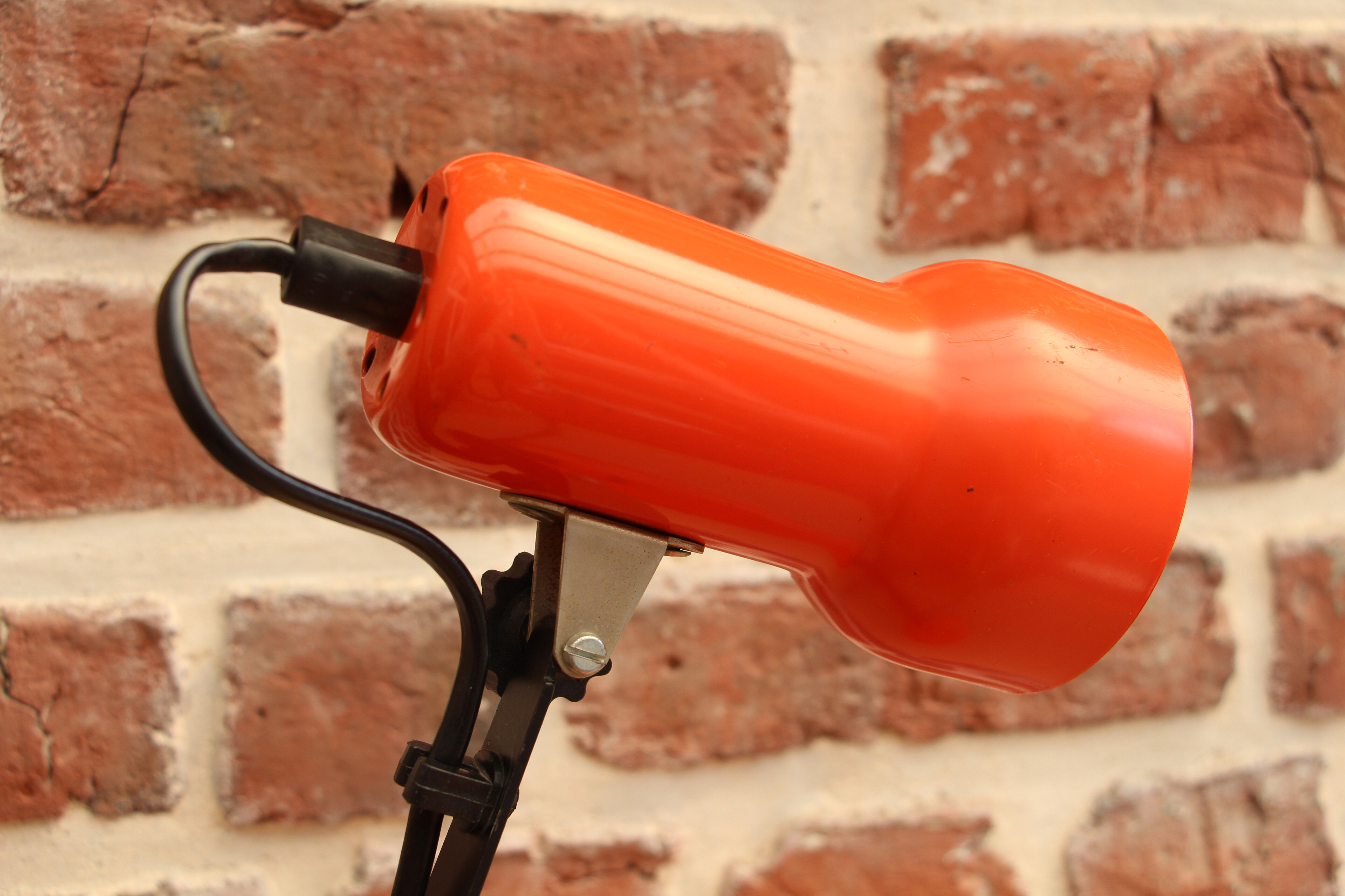 Vintage orange desk spot lamp 60"s