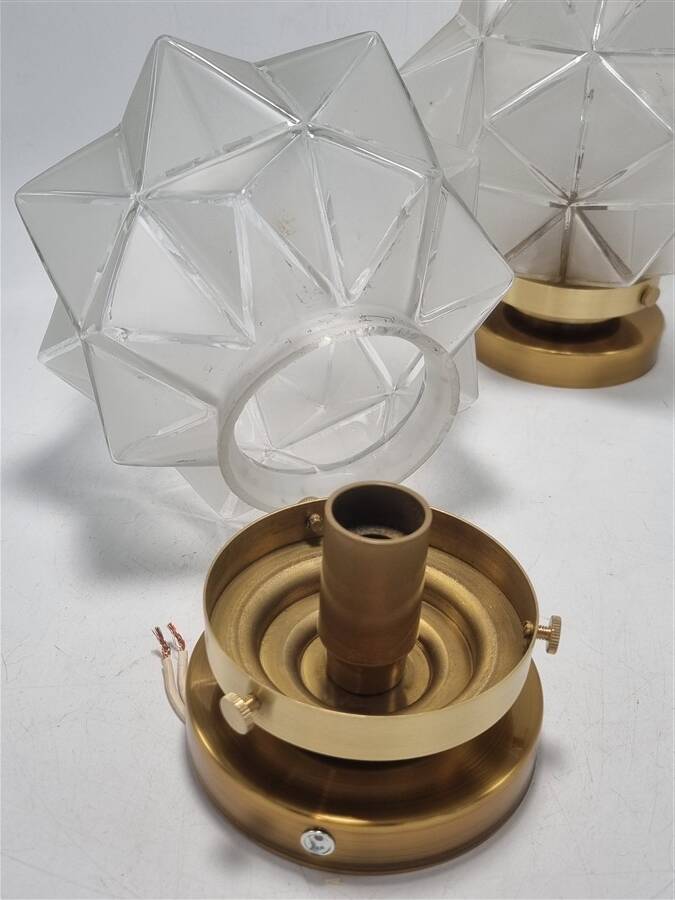 Pair of star wall lights