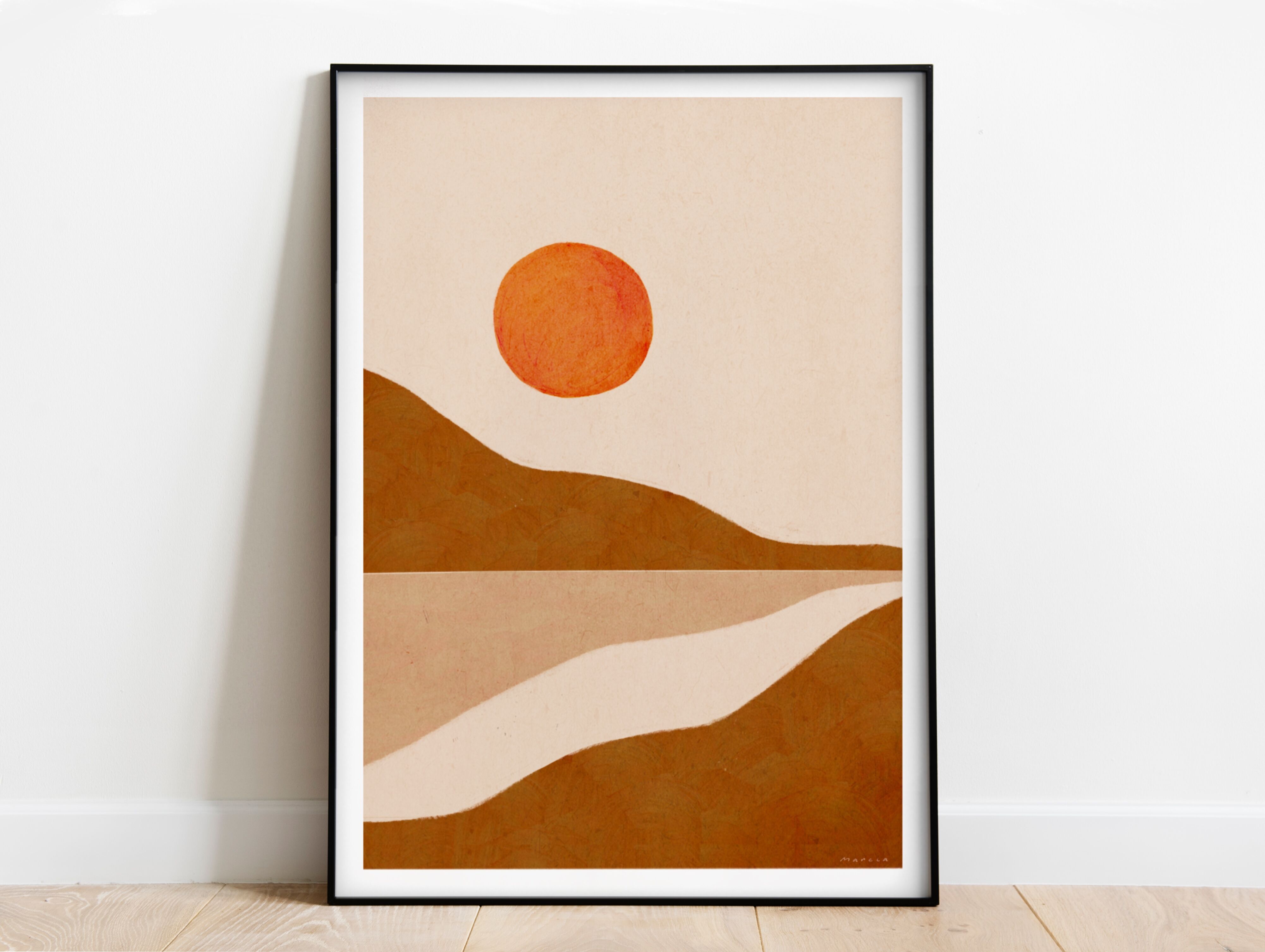 Illustration sunrise A3