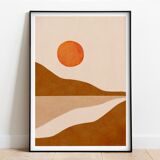 Illustration sunrise A3