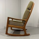 Ole Wanscher high back rocking chair Senator 1960’s