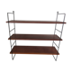Scandinavian wall shelf modular wood and metal years 60 70