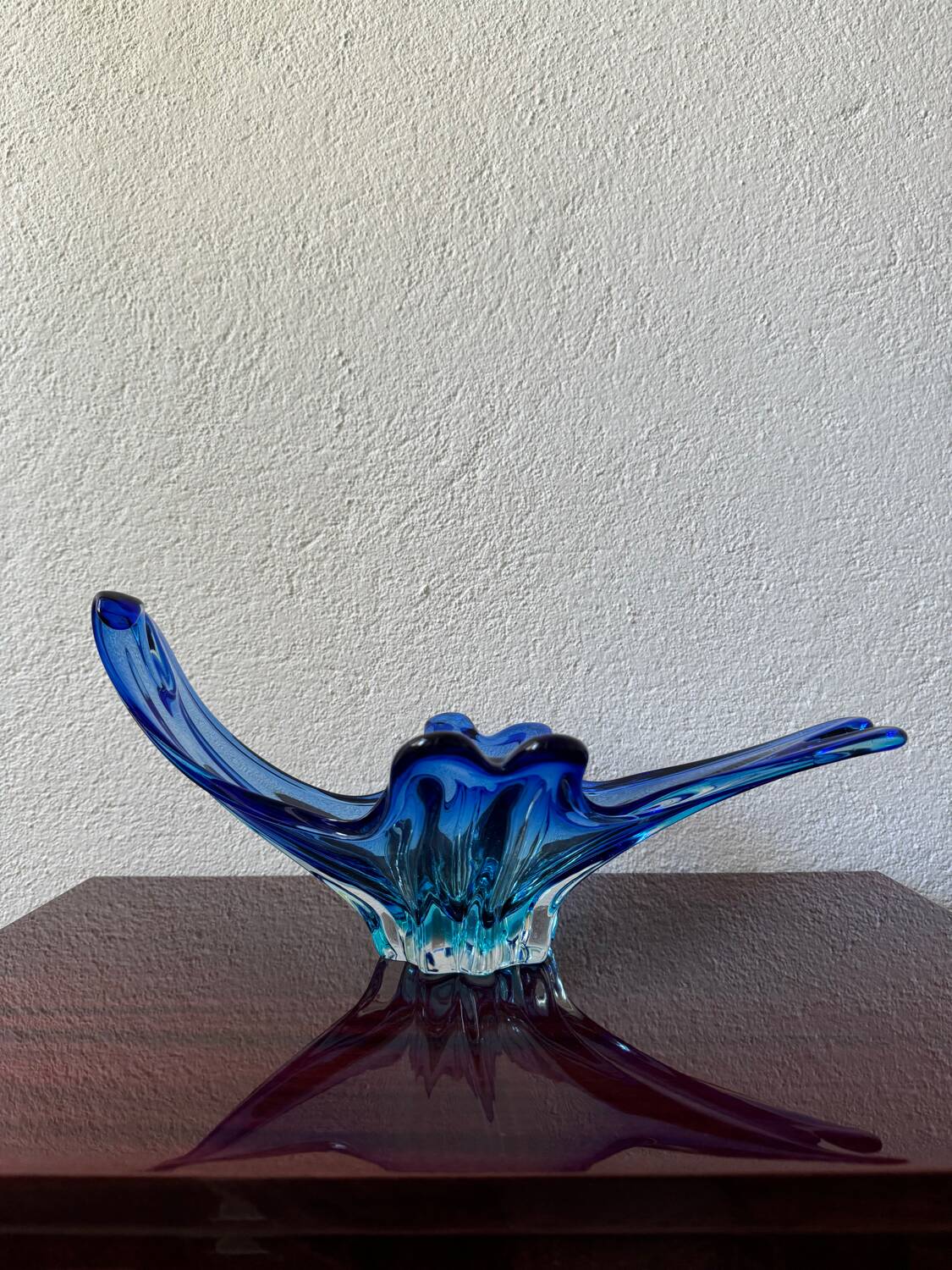 Blue crystal cup from the 60s