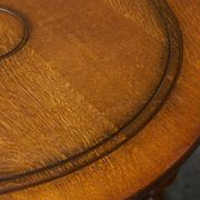 H. Pander & Sons Round Table in Solid Oak with Baluster Legs, 1920s