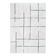 Berber rug 200x300 cm white with black lines