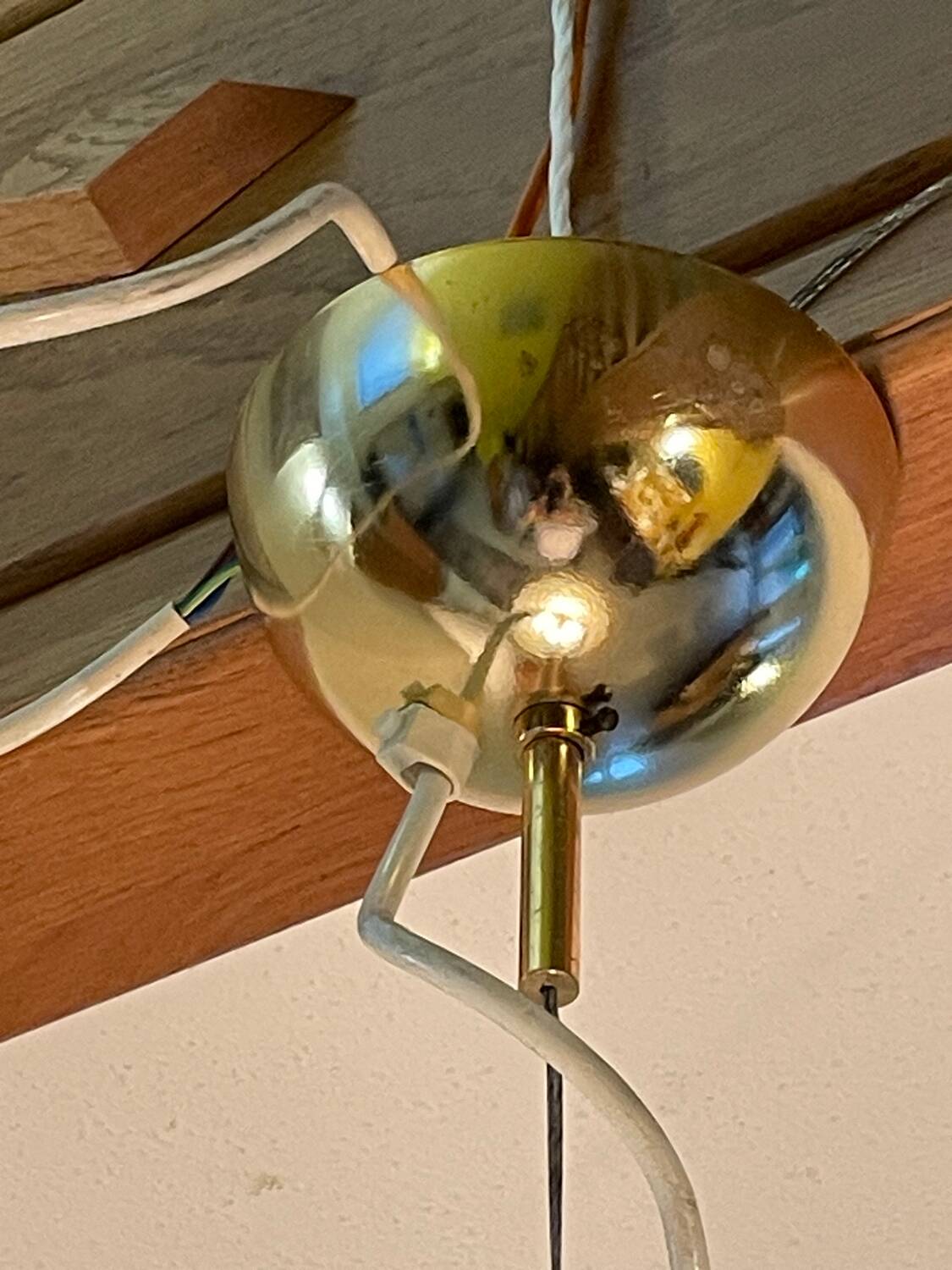Suspension swirl filigrane Murano