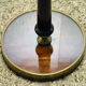1950's floor lamp in mahogany and brass