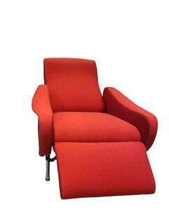 Vintage Reclining Lady Chair in Wool by Pizzetti, 1960s