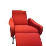 Vintage Reclining Lady Chair in Wool by Pizzetti, 1960s