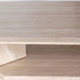 Travertine table, stone coffee table