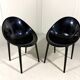 Philippe Starck glossy Super Impossible chairs, Kartell Italy
