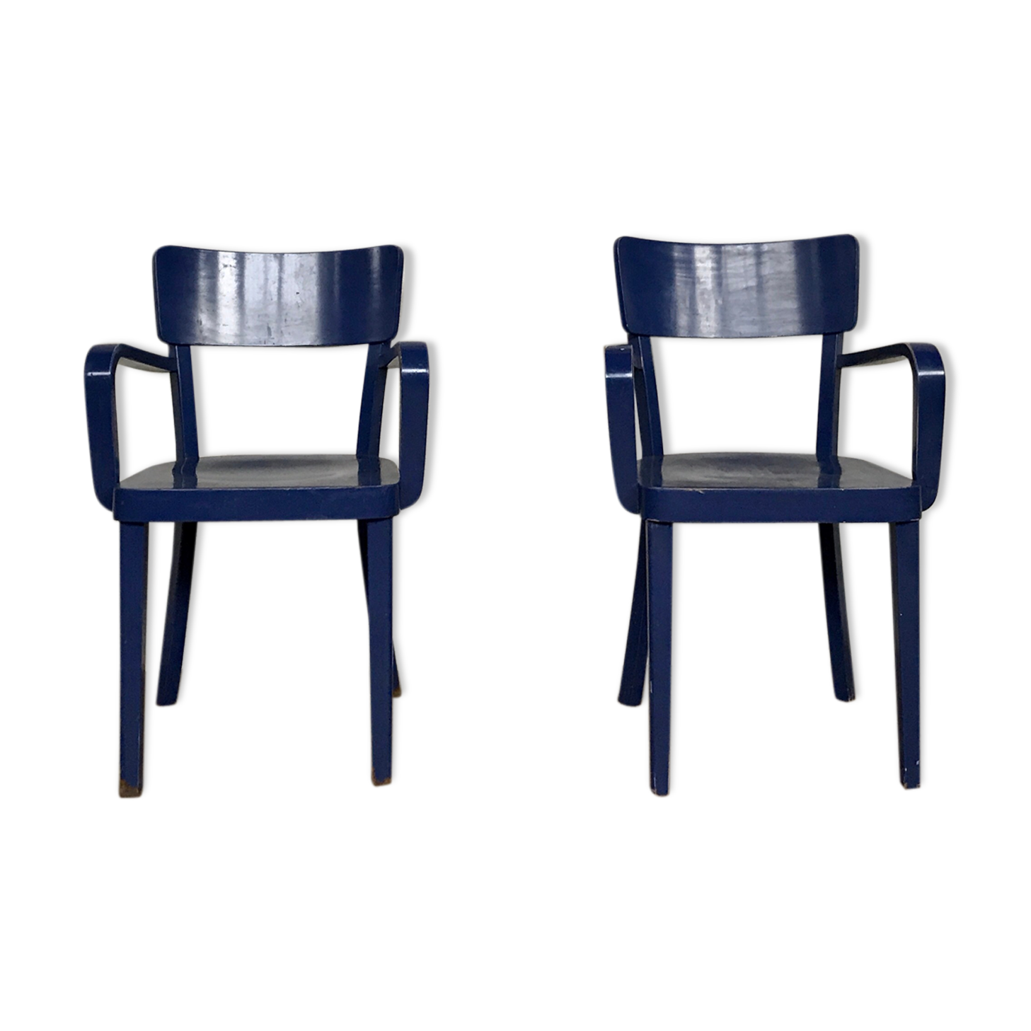 Paire de 2 fauteuils de bureau bout de table