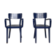 Paire de 2 fauteuils de bureau bout de table