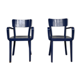 Paire de 2 fauteuils de bureau bout de table