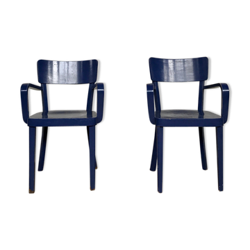 Paire de 2 fauteuils de bureau bout de table