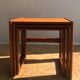 Ensemble de 3 tables gigognes en teck