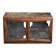 Cubist cabinet with glass door Walnut