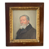 Old portrait of a man signed Almagia