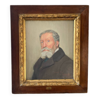 Old portrait of a man signed Almagia