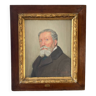 Old portrait of a man signed Almagia