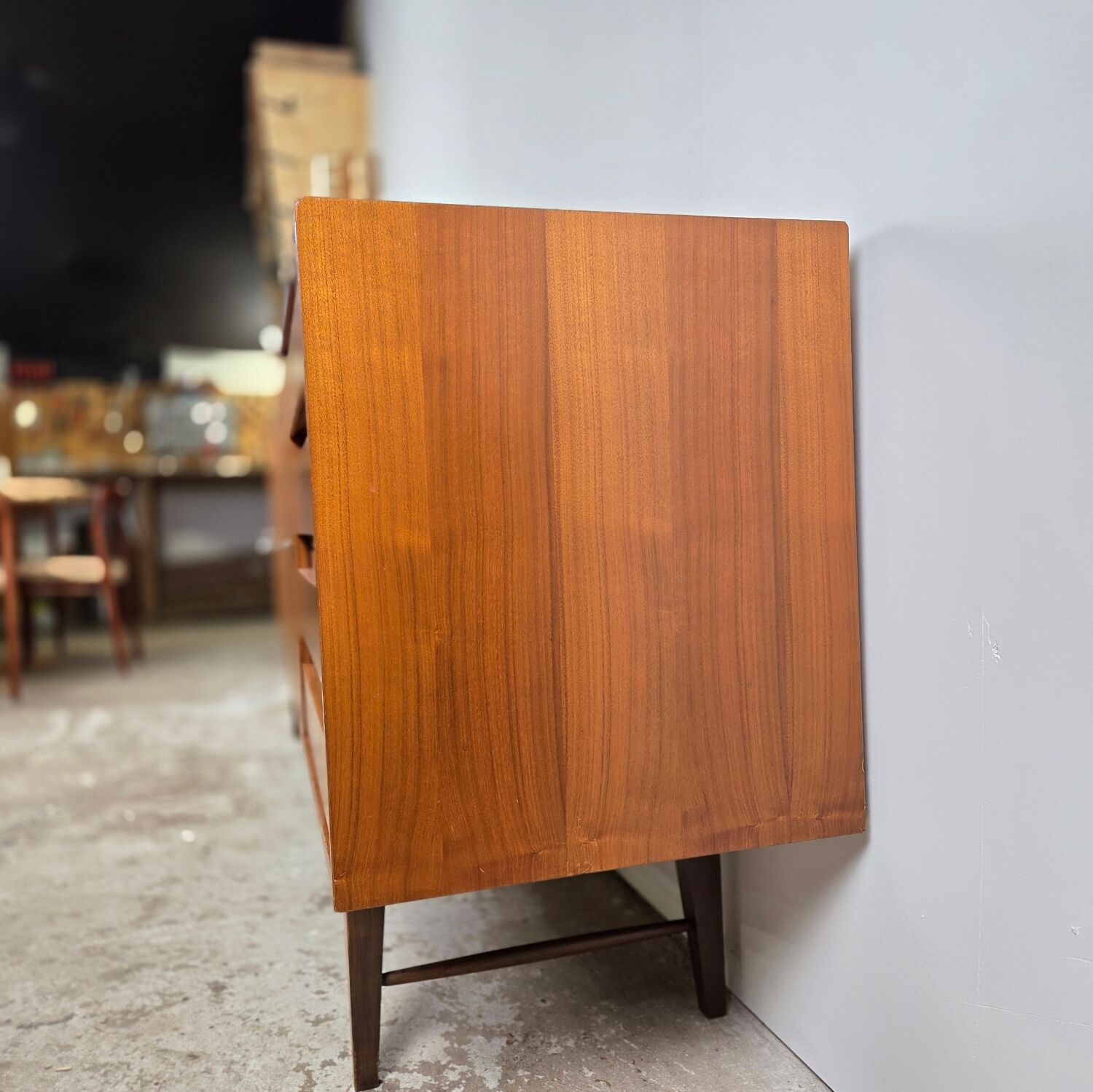 Vintage 60s - 70s teak sideboard German, TV cabinet