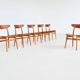 Chaises de salle à manger Hans Wegner Sawbuck CH30 Carl Hansen & Son Danemark 1952