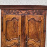 Wardrobe 2 doors Louis XV walnut of the XlX th siecle